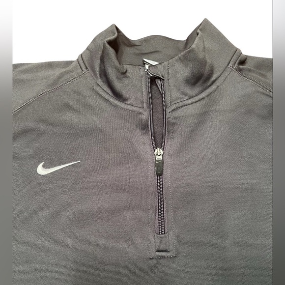 Nike Gray/Black Therma Fit Performance Quarter-Zip Pullover Size XXL - Picture 3 of 8